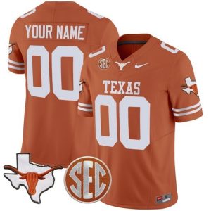 NCAA CUSTOM F.U.S.E Jerseys #00 Texas Orange (2) jersey