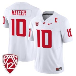 NCAA CUSTOM F.U.S.E Jerseys #10  Mateer White jersey