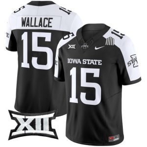 NCAA CUSTOM F.U.S.E Jerseys #15 Wallace Black jersey