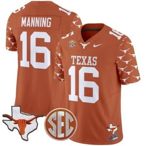 NCAA CUSTOM F.U.S.E Jerseys #16 Manning Orange jersey