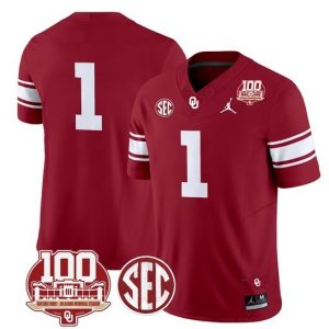 NCAA CUSTOM F.U.S.E Jerseys #1 Red jersey