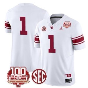 NCAA CUSTOM F.U.S.E Jerseys #1 White jersey