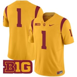 NCAA CUSTOM F.U.S.E Jerseys #1 Yellow jersey
