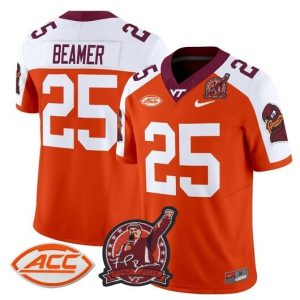 NCAA CUSTOM F.U.S.E Jerseys #25 Beamer Orange jersey