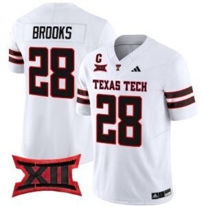 NCAA CUSTOM F.U.S.E Jerseys #28 Brooks White jersey