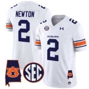 NCAA CUSTOM F.U.S.E Jerseys #2 Newton auburn White jersey
