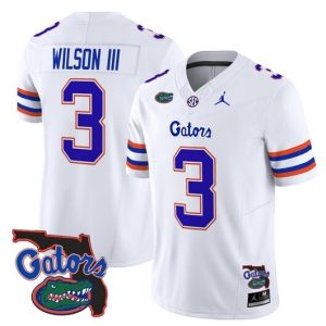 NCAA CUSTOM F.U.S.E Jerseys #3 Wilson lll White jersey