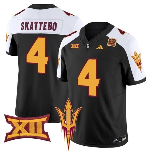 NCAA CUSTOM F.U.S.E Jerseys #4 Skattebo Black jersey
