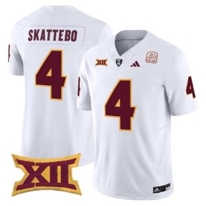 NCAA CUSTOM F.U.S.E Jerseys #4 Skattebo White jersey