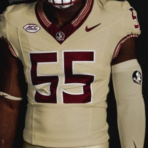 NCAA CUSTOM F.U.S.E Jerseys #55 Beige jersey
