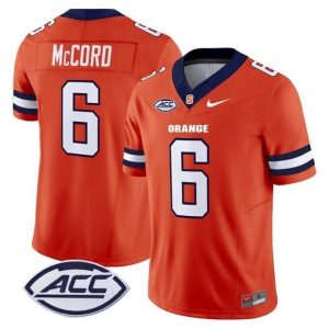 NCAA CUSTOM F.U.S.E Jerseys #6 McCORD Orange jersey