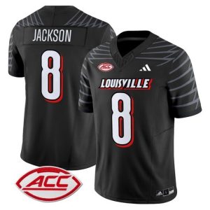 NCAA CUSTOM F.U.S.E Jerseys #8 Louisville Black jersey