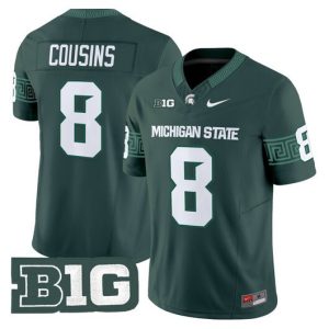 NCAA CUSTOM F.U.S.E Jerseys #8 Michigan state Green jersey