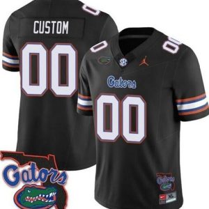 NCAA CUSTOM Florida Gators Black #00 jersey