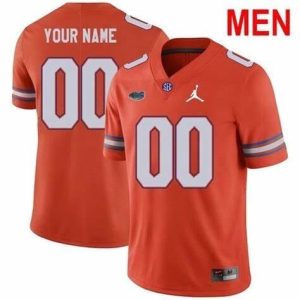NCAA CUSTOM Florida Gators Orange #00 jersey