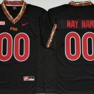 NCAA CUSTOM Florida State Seminoles Black_1 #00 jersey