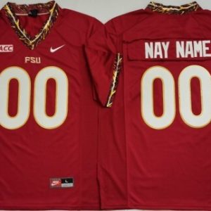 NCAA CUSTOM Florida State Seminoles RED_1 #00 jersey