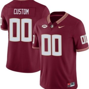 NCAA CUSTOM Florida State Seminoles Red #00 jersey