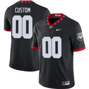 NCAA CUSTOM Georgia Bulldogs Black #00 (2) jersey