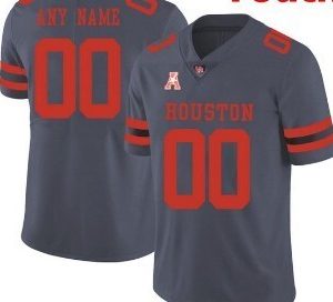 NCAA CUSTOM Houston Cougars GRAY #00 jersey