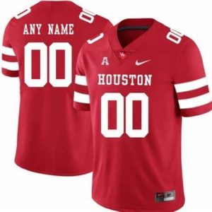 NCAA CUSTOM Houston Cougars Red #00 jersey