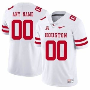 NCAA CUSTOM Houston Cougars White #00 jersey