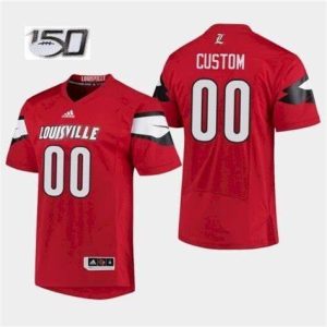 NCAA CUSTOM Louisville Cardinals Red #00 jersey