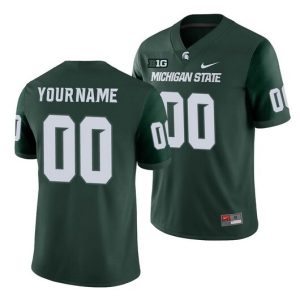 NCAA CUSTOM Michigan State Spartans Green #00 jersey