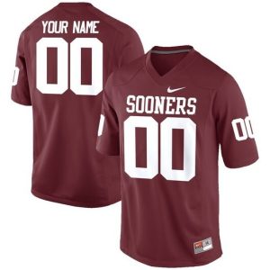 NCAA CUSTOM NIKE Oklahoma Sooners Red #00 jersey