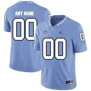 NCAA CUSTOM North Carolina Tar Heels Blue #00 jersey