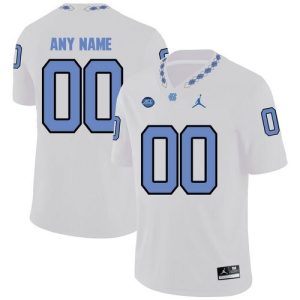 NCAA CUSTOM North Carolina Tar Heels White #00 jersey