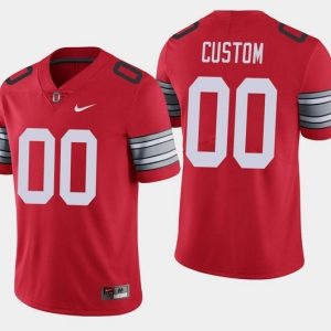 NCAA CUSTOM Ohio State Buckeyes Red #00 (2) jersey