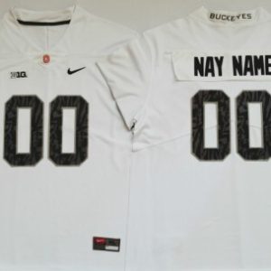 NCAA CUSTOM Ohio State Buckeyes White #00 jersey