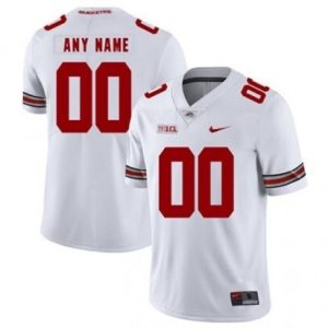 NCAA CUSTOM Ohio State Buckeyes White #00 (2) jersey