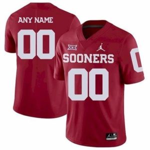 NCAA CUSTOM Oklahoma Sooners Red #00 (2) jersey