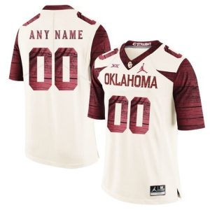 NCAA CUSTOM Oklahoma Sooners White #00 jersey