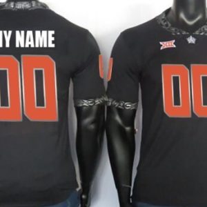 NCAA CUSTOM Oklahoma State Cowboys Black #00 jersey