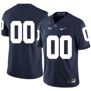 NCAA CUSTOM Penn State Nittany Lions Blue #00 jersey