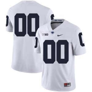 NCAA CUSTOM Penn State Nittany Lions White #00 jersey