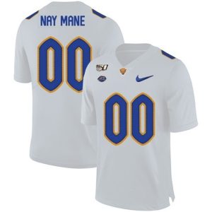 NCAA CUSTOM Pittsburgh Panthers White #00 jersey