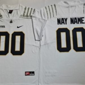 NCAA CUSTOM Purdue Boilermakers White #00 jersey