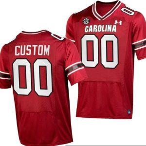 NCAA CUSTOM South Carolina Gamecock Red #00 jersey