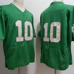 Norte Dame Fighting Irish #10 Sam Hartman Green 2023 jersey