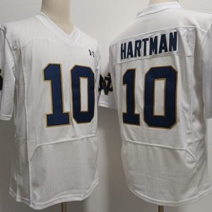 Norte Dame Fighting Irish #10 Sam Hartman White (2) jersey