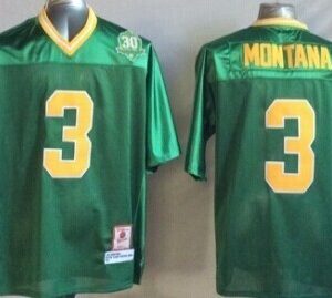 Norte Dame Fighting Irish #3 Montana Green jersey