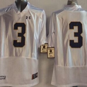 Norte Dame Fighting Irish #3 White jersey
