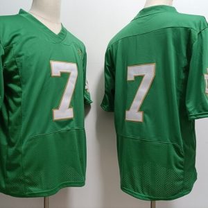 Norte Dame Fighting Irish #7 Audric Estime Green 2023 jersey