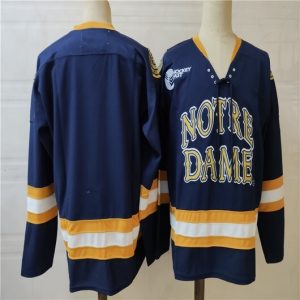 Norte Dame Fighting Irish Ice hockey blue jersey