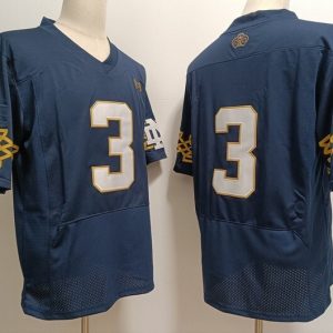 Norte Dame Fighting Irish Men's Notre Dame Fighting Irish ##3 Joe Montana Deep Blue jersey