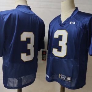 Norte Dame Fighting Irish NDF#3 Blue jersey